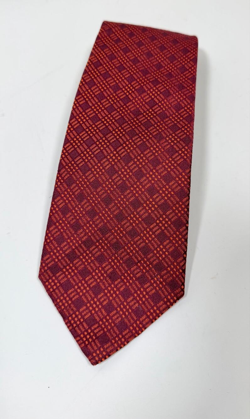 Charvet Place Vendome Burgundy Silk Tie